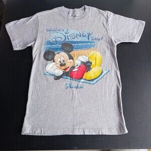 Disney Mickey Make It A Disney Day Florida T Shirt Small Vintage Mickey On Beach